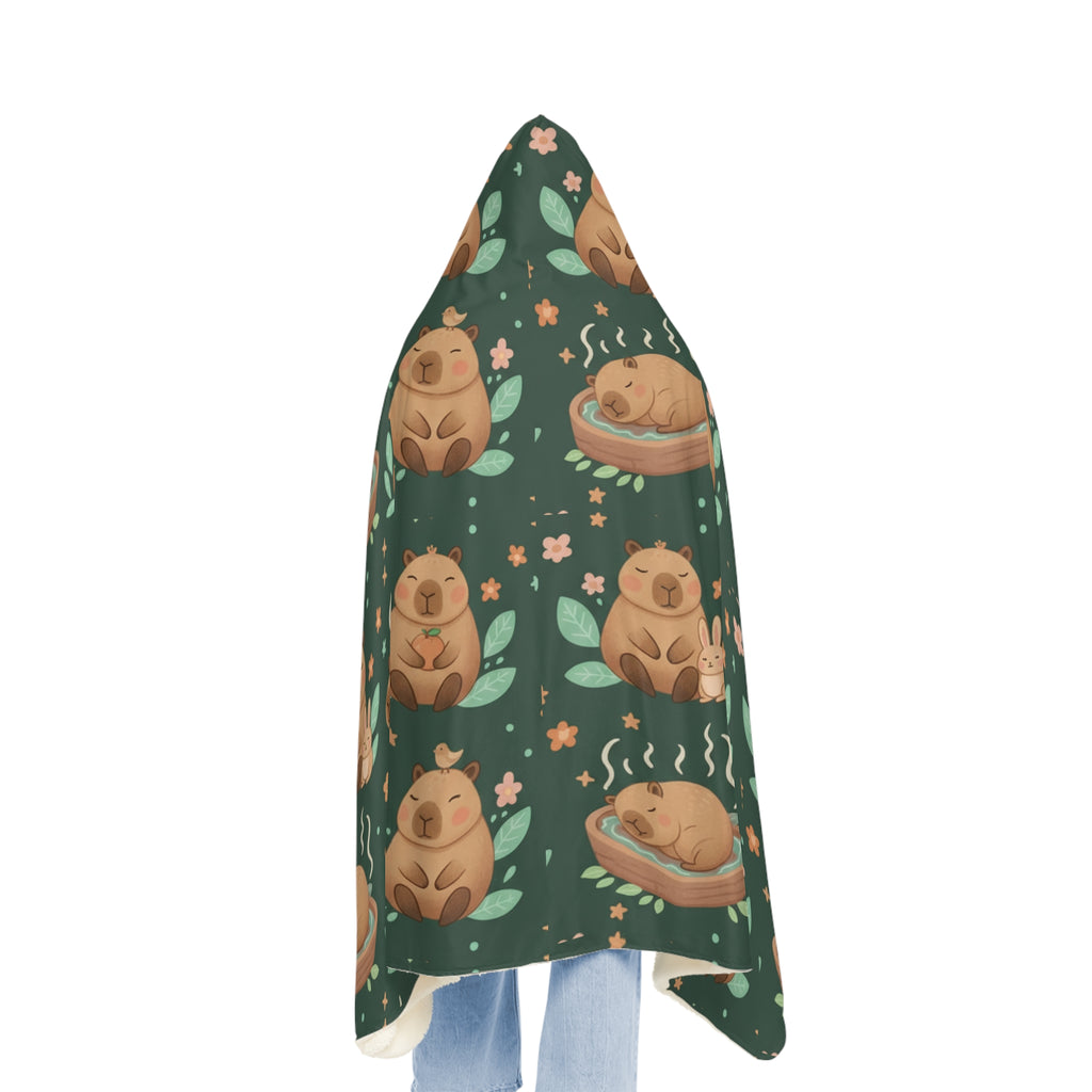 Bear Snuggle Blanket – Cozy Hooded Plush Throw with Cute Sleeping Bears