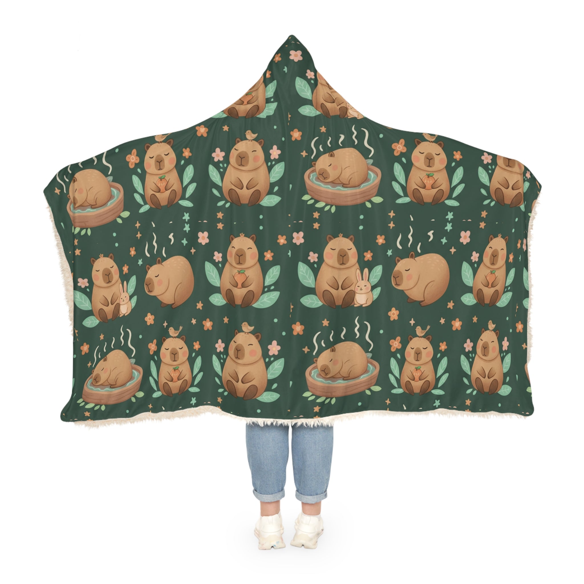 Bear Snuggle Blanket – Cozy Hooded Plush Throw with Cute Sleeping Bears
