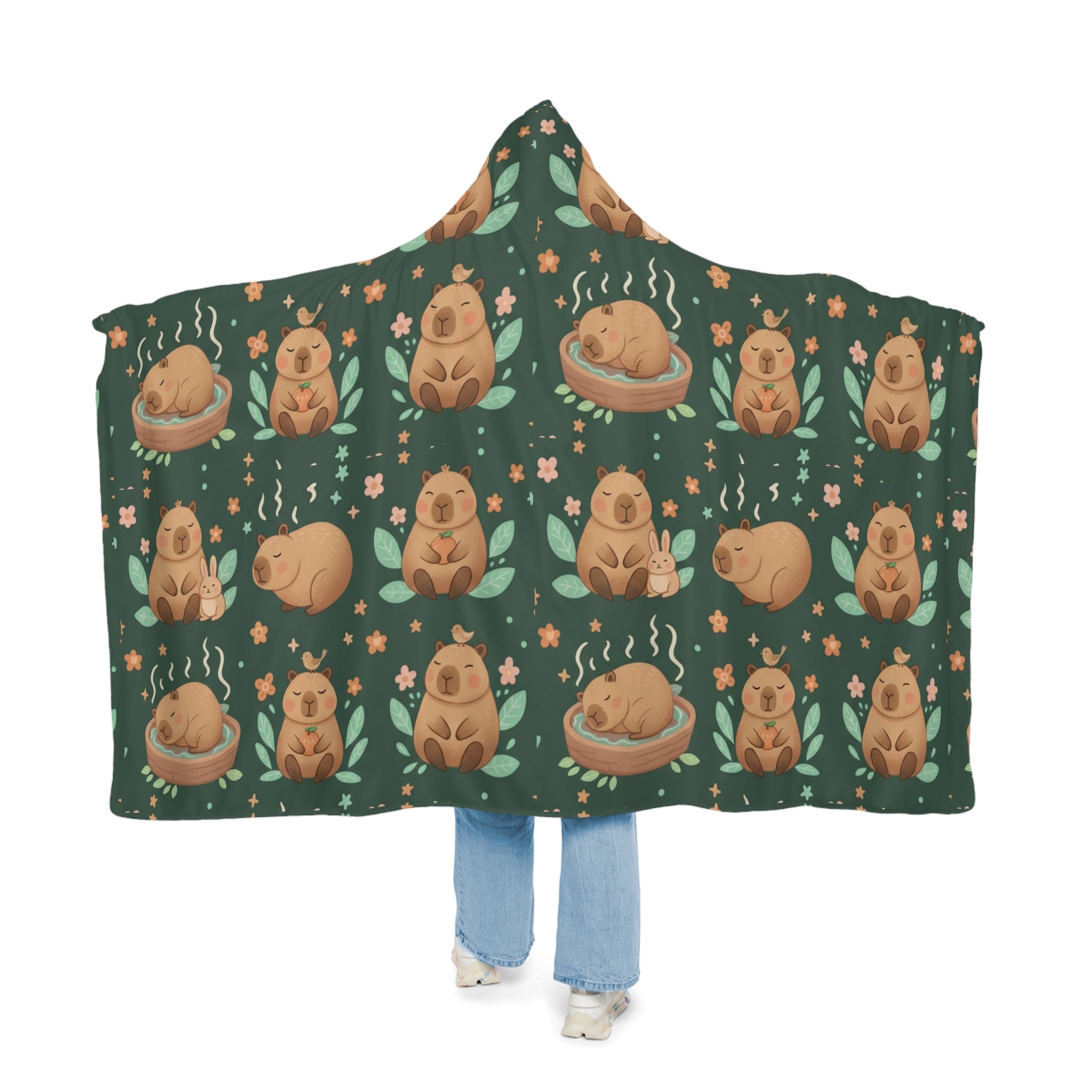 Bear Snuggle Blanket – Cozy Hooded Plush Throw with Cute Sleeping Bears